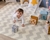 Alfombra antigolpes reversible Yoga Rainbow de diseño nordico 160 x 180 cm - tienda online