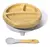 Plato con divisiones y cuchara Avanchy Bamboo