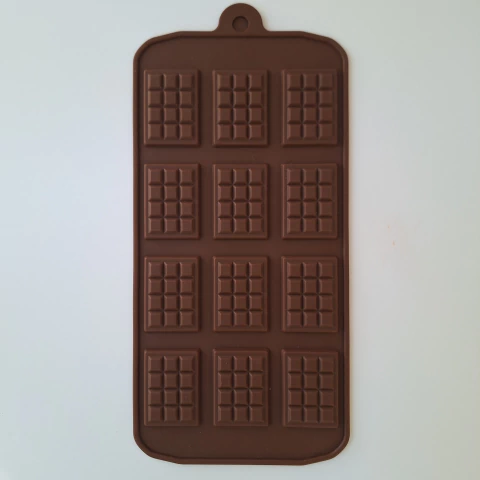 Molde 12 tabletas de chocolate