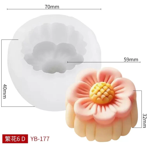 Molde flor plana - comprar online