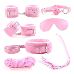 KIT BONDAGE 7 PIEZAS ROSADO en internet