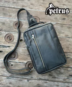 Mochila de cuero Cruzada