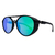 O Óculos de Sol Boss Camaleão Espelhado possui um design moderno, em formato redondo, armação em acetato na cor preto, com escudo na lateral e lentes espelhadas na cor verde.