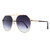 O Óculos de Sol Noob 2.0 Rose Degrade possui um design clássico, em um formato aviador com a armação em metal rose, e lentes degrade na cor preta.
