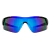 Óculos de Sol Flash Preto Azul Espelhado