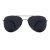 O Óculos de Sol Aviador Classic Preto possui um design clássico, em formato aviador, com armação em metal na cor Grafite e lentes na cor preta.