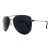 O Óculos de Sol Aviador Classic Preto possui um design clássico, em formato aviador, com armação em metal na cor Grafite e lentes na cor preta.