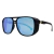 O Óculos de Sol Boss 2.0 Azul Espelhado possui um design moderno, em formato quadrado, armação em acetato na cor preta e lentes espelhadas na cor azul.