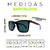 Óculos de Sol Barcelona Vermelho e Cinza - comprar online
