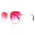 Óculos de Sol Hexagonal Rosa Degradê - comprar online
