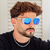 Óculos de Sol Boss 2.0 - Cristal Azul Espelhado - comprar online