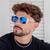 Óculos de Sol Boss 2.0 - Cristal Azul Espelhado - EVO Glasses
