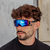 Óculos de Sol Speed Preto e Azul - EVO Glasses