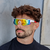 Óculos de Sol Bolt Branco e Vermelho Espelhado - EVO Glasses