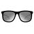 O Óculos de Sol Marley Preto Fosco Prata Espelhado possui um design urbano, em formato quadrado, toda sua armação em acetato na cor preta e hastes com amortecedor interno.  Lentes na cor prata espelhado.