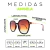 Óculos de Sol Angela Marrom - comprar online
