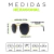 Óculos de Sol Hexagonal Dourado e Preto - comprar online