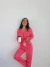 Pijama camisero #03 | CORAZONES FONDO FUCSIA - Bleubyazul