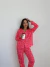 Pijama camisero #03 | CORAZONES FONDO FUCSIA en internet