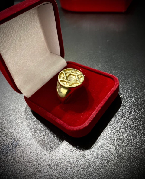 ANEL REDONDO ESTRELA DE DAVI