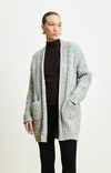 Casaco Feminino de Tricot Ambicione Por Anselmi Cinza para o inverno