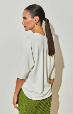 Blusa Ambicione Por Anselmi 3D Manga Curta na internet