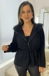 casaco feminino anselmi ambicione preto