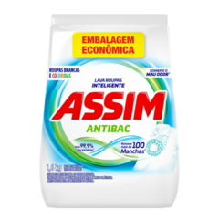 Lava Roupas Pó Assim Antibac Emb. Econômica 1,6kg