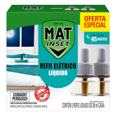 Promopack Refil Elétrico Líquido Mat Inset 45 noites