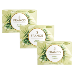Kit 3 Sabonete Francis Bambu e Musgo 90g