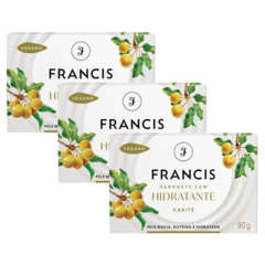 Kit 3 Sabonetes Francis Hidratante Karité
