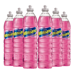 Kit 6 Detergente Lava Louças Minuano Micelar 500ml