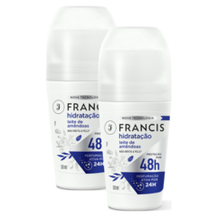 Kit com 2 Desodorante Roll On Leite De Amêndoas