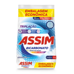 Lava Roupas em Pó Assim Bicarbonato Embalagem Econômica 4kg - comprar online