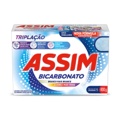 Kit com 3 Lava Roupas Pó Assim Triplação 400g - comprar online