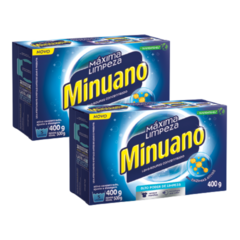 Kit com 2 Sabão em pó Minuano Máxima Limpeza 400g