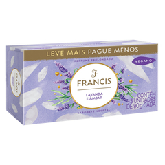Kit Sabonete Francis Lavanda e Âmbar - Leve Mais Pague Menos - 5 unidades de 90g - comprar online