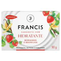 Sabonete Barra Francis Hidratante Morango E Baunilha 90G