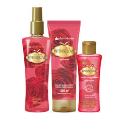 Kit Intense Love: Splash, Hidratante Corporal e Álcool Gel