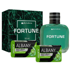 Kit Fortune Deo Colônia Masculino 2 Sabonetes Mentol - comprar online