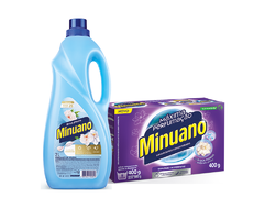 Kit LavaRoupas Pó Máxima Perfumação 400g e Amaciante Azul 2L