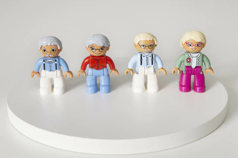 Kit Bonecos Avós - Lego - Bonecos para Constelação Familiar