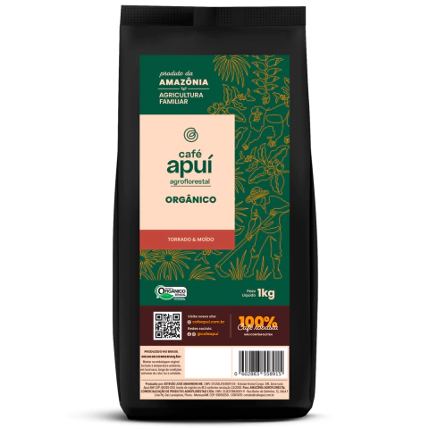 Café Apuí Orgânico Torrado e moído | 1kg