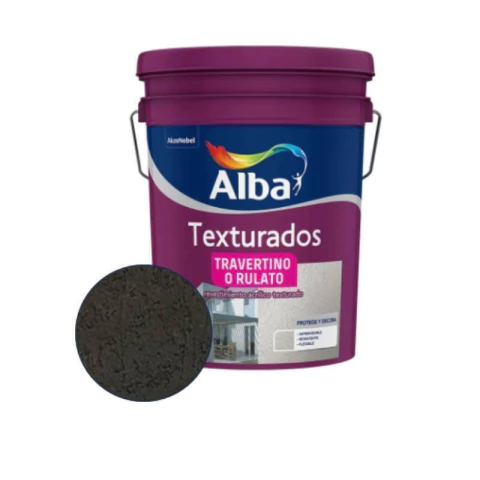 Alba Texturado Medio Travertino/Rulato a LLana Gris Stone 30 Kg - comprar online
