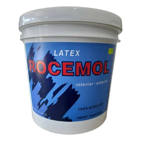 Rocemol Látex Blanco Mate Interior-Exterior 100% Acrílico 10 Lt - comprar online