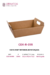 Cesta Kraft Reforçada - 30 x 17 x 10 cm