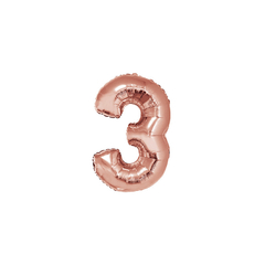 GLOBOS N° Metalizados 32" Gold Rosa