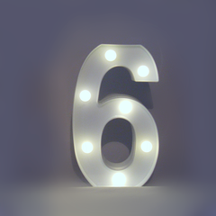 Numero 6 Led - comprar online