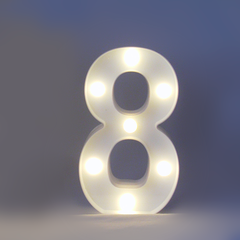 Numero 8 Led - comprar online