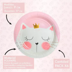 Platos Gatita Princesa - comprar online